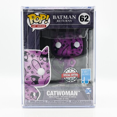 Funko POP Catwoman Art Series 62 Batman Returns Special Edition in Hard Case