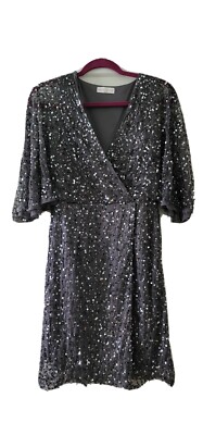 slim fit dress slacks One Shoulder Velvet Wedding Guest Dress with Slit, Dark_Navy main image 0