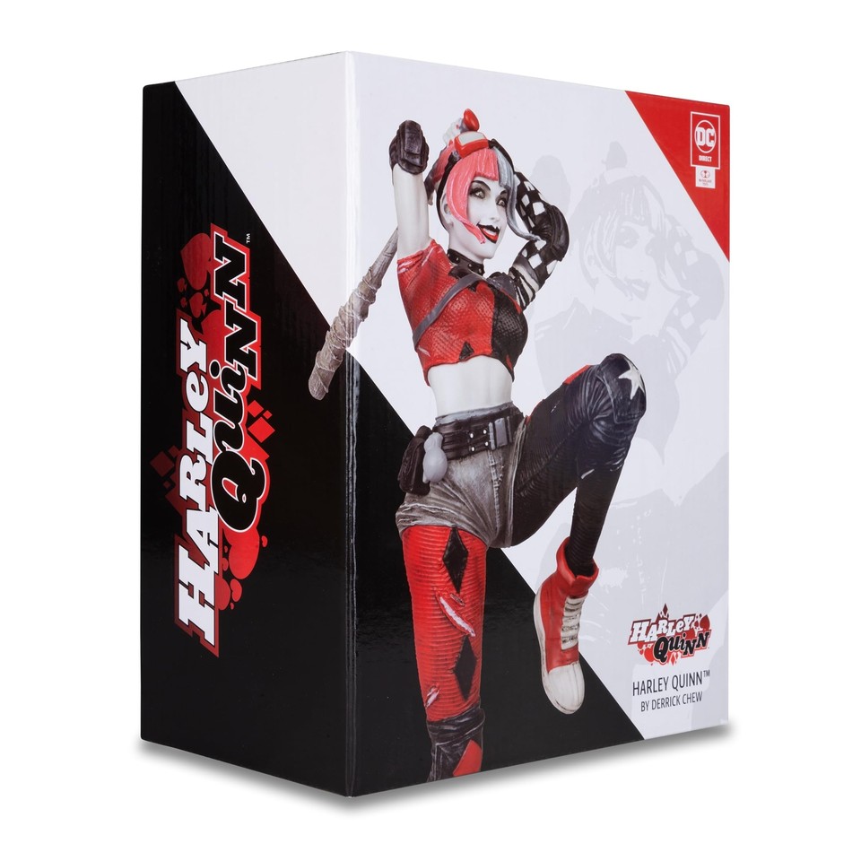  DC Direct Harley Quinn Red White & Black, Harley Quinn by Derrick