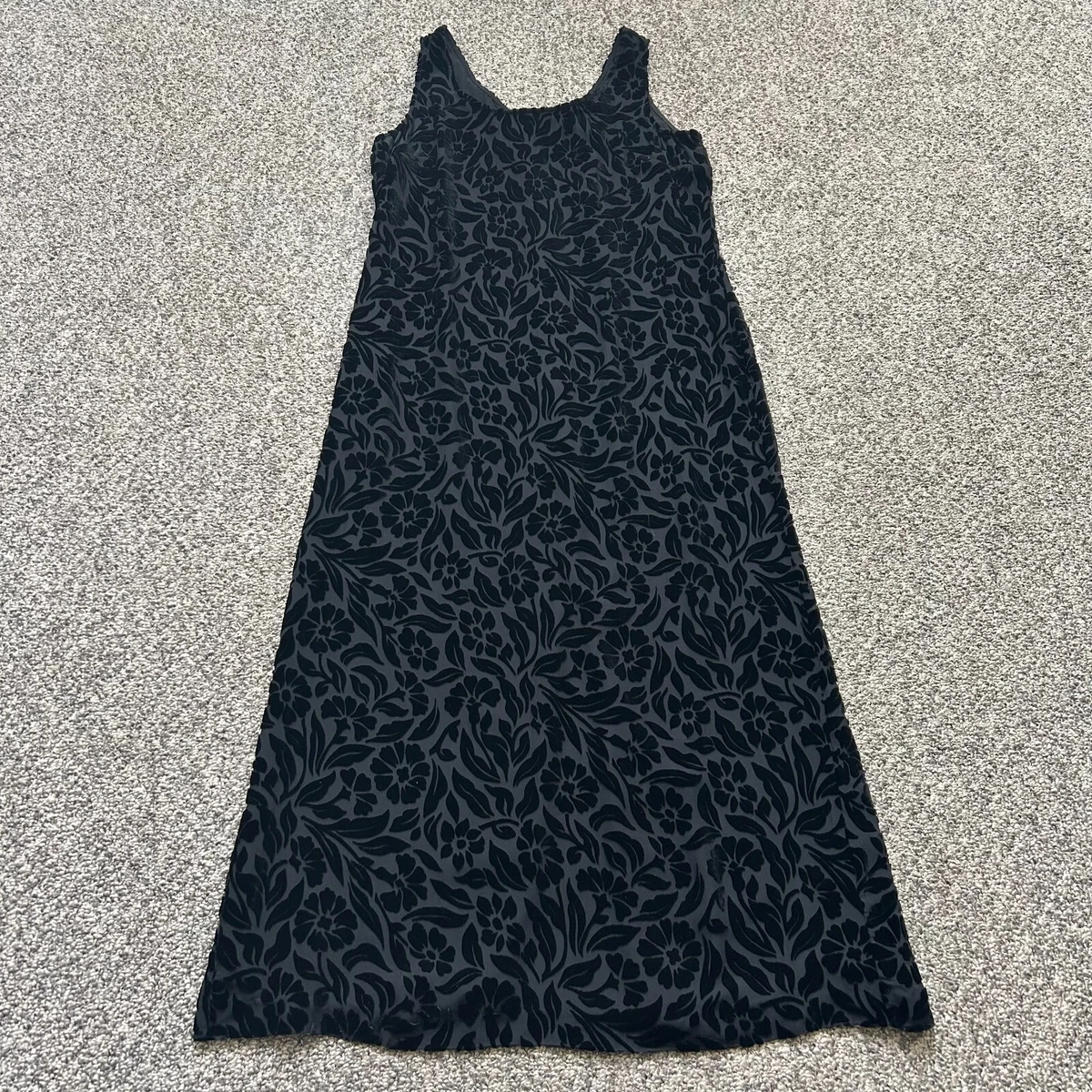 knee length dresses for ladies Evening Muse Floral Velvet Burnout Midi Dress Curves 2XL / Teal main image 0