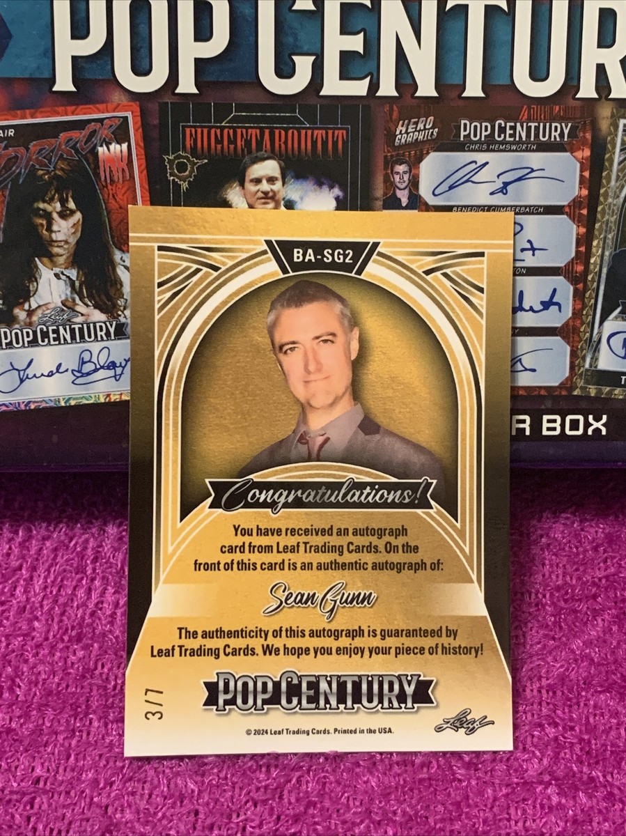 2024 LEAF METAL POP CENTURY SEAN GUNN AUTO AUTOGRAPH PINK CRYSTAL