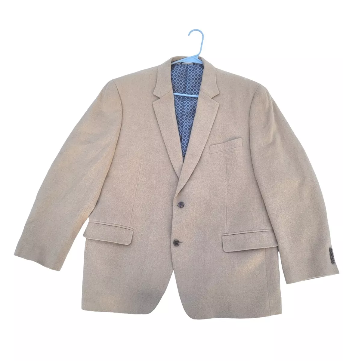 Michael Kors Beige Tan 100 Camel Hair Sport Coat Jacket Mens Size 46R