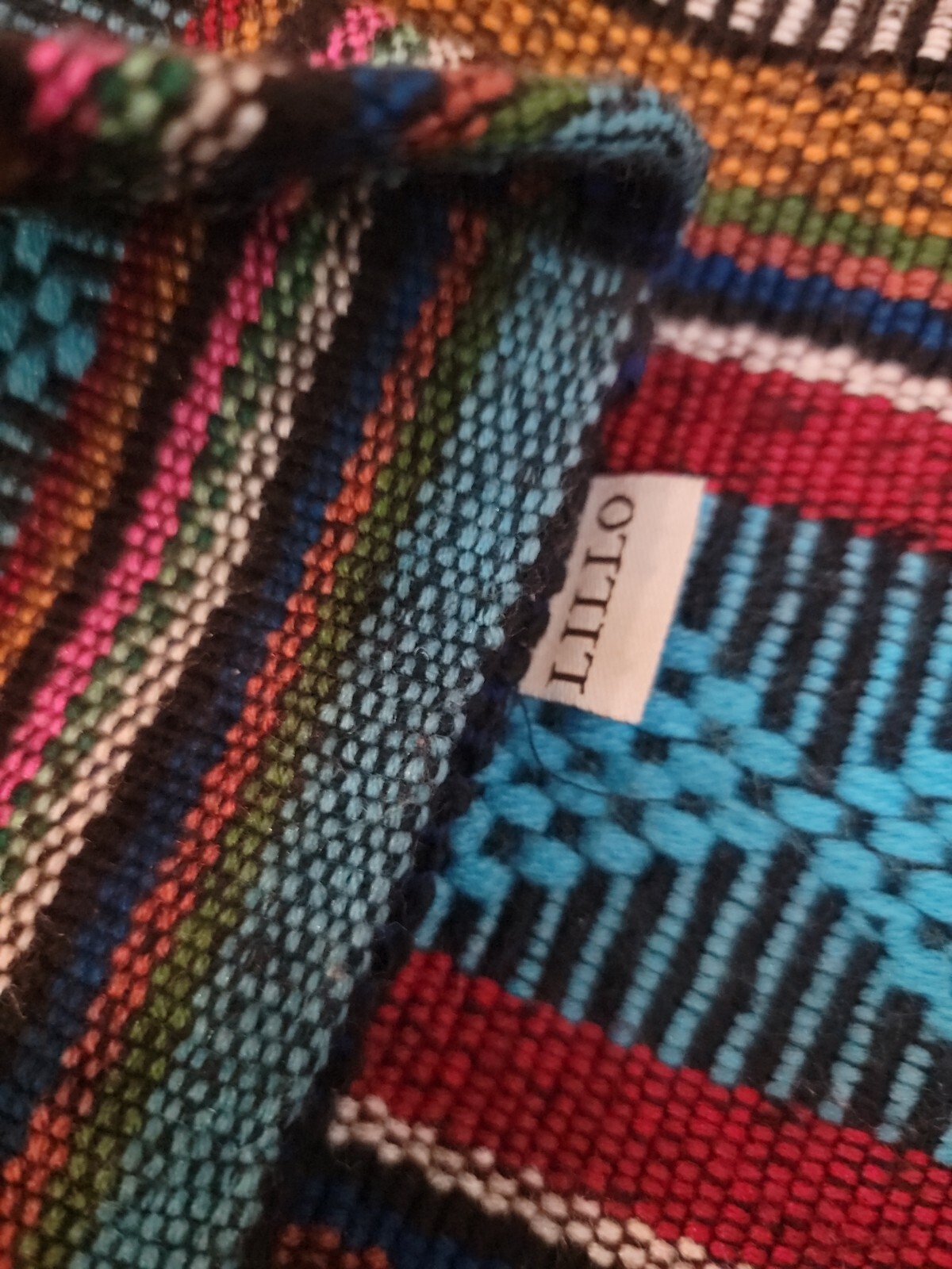 Lillo Drawstring Backpack Woven Textile Baja Hipp… - image 2