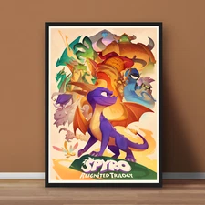 Spyro Reignited Trilogy Poster Print - No Frame