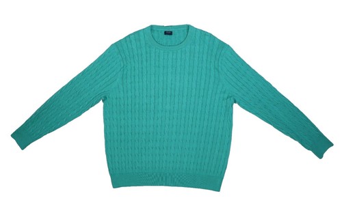 BATONER MOHAIR NORDIC CREW NECK BN-20FM-052 Knit Size: 2 Green Men