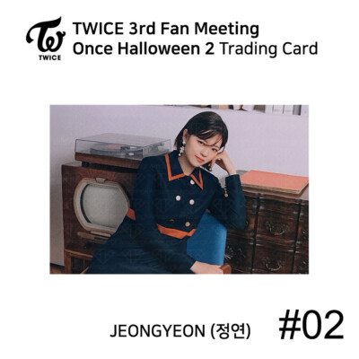 TWICE 3rd FANMEETING ONCE HALLOWEEN 2 Trading Card Photocard