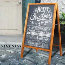 Large Sturdy 40"x20" Wooden A-Frame Chalkboard Wedding Sign Menu Sandwich Board