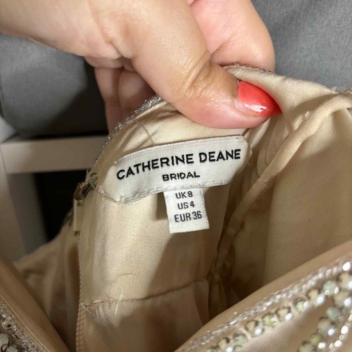 Abito da sposa Catherine Deane Freya beige taglia 4 - Foto 10 di 13