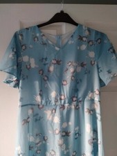 Floral chiffon long maxi swing dress size L/12