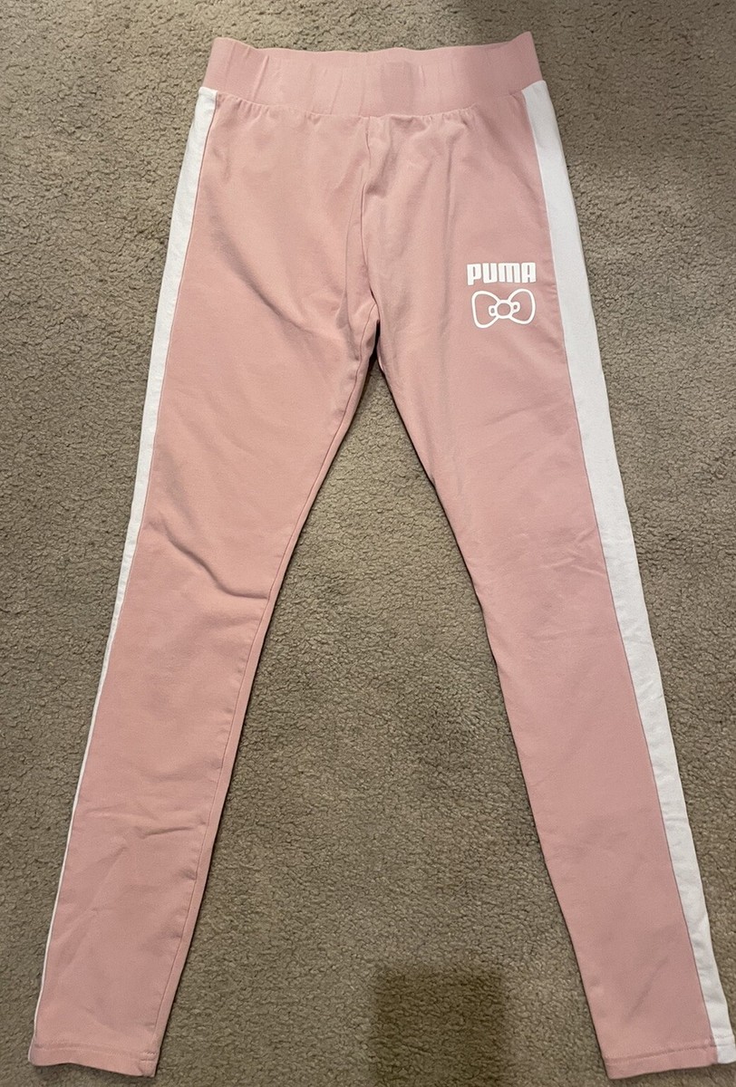 PUMA x Hello Kitty Pink Bow Leggings- Size Extra Small/ READ