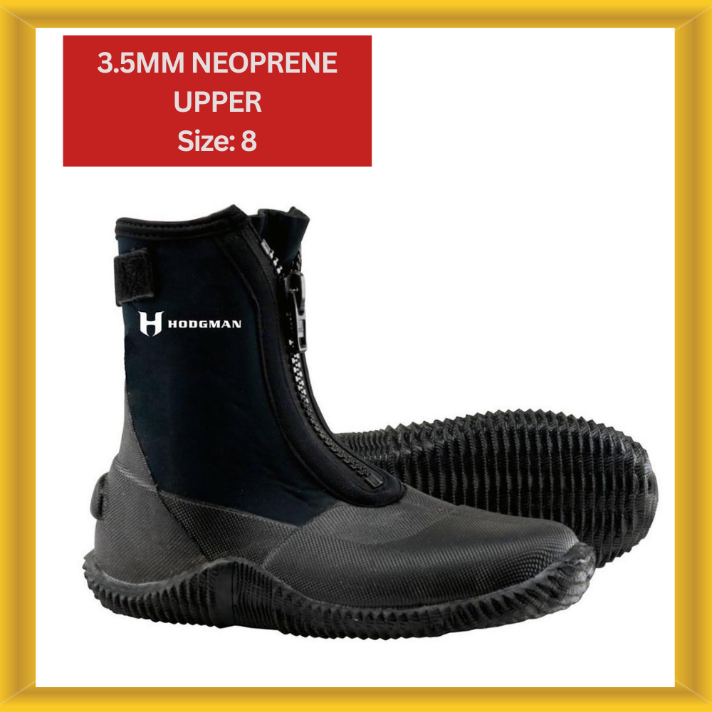 Hodgman Neoprene Wader Shoes Neoprene Upper Size Fishing Gear Black