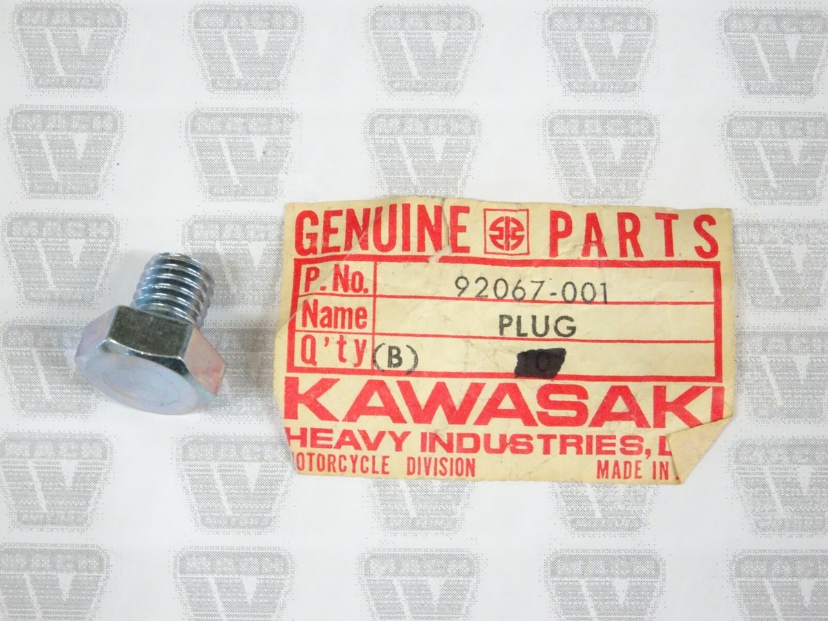 Kawasaki NOS NEW 92067-001 Oil Drain Plug 10x12 H1 H2 S1 S2 Kawasaki NOS NEW 92067-001 Oil Drain Plug 10x12 H1 H2 S1 S2