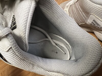 RARE🔥 Sz 10 - Adidas Barricade Court White Tennis Shoes RARE🔥 Sz 10 - Adidas Barricade Court White Tennis Shoes