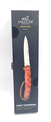 Sabatier Damast Taschenmesser   Sandelholzgriff | Geschenk-Edition im Holze G122