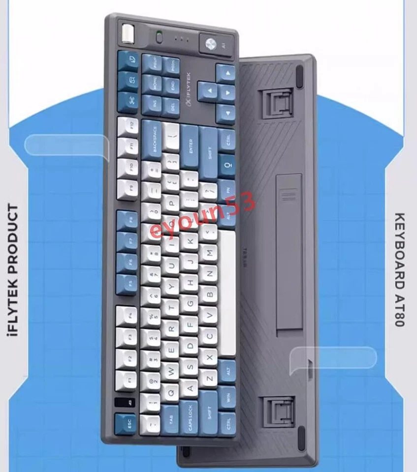 IFlytek AI Mechanical Keyboard T8 Spark Wireless Bluetooth Game Red Axis Keypads - Image 2 of 4