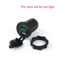 Dual USB Phone Car Charger Socket Splitter Output with Power Adapter waterproof
