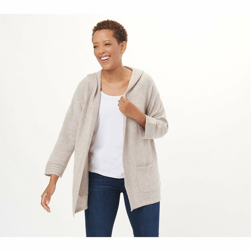 Cashmere Hooded Sweater Cardigan 