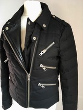 Bnwtt 100% Auth The Kooples, Ladies Luxury Down Biker Jacket. S Rrp €525.00
