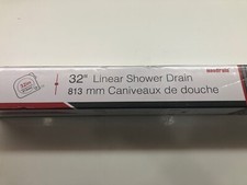 Neodrain 32 Inch Linear Shower Drain Stainless Steel Brick Pattern