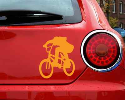 BMX-Fahrer Bunnyhop Aufkleber Motiv 25 Farben 9 Größen Autoaufkleber Sticker