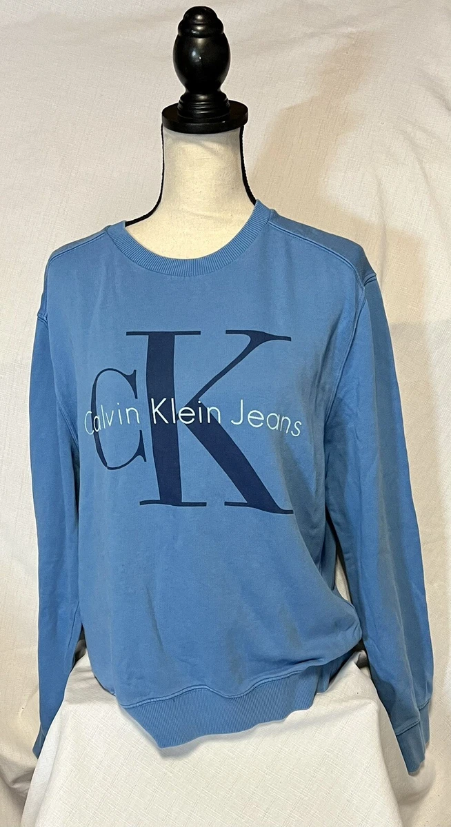 Calvin klein jeans Logo Sweatshirt Blue