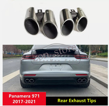 971 Silver Tail Exhaust Tip Muffler Tips for Porsche Panamera 971 2017-2021