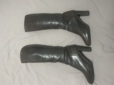 Women Jil Sander Boots Brown Leather 35.5