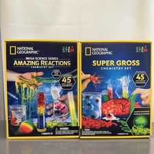 National Geographic 2 Chemistry Sets: Amazing Reactions Super Gross Chemistry