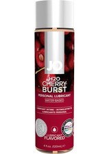 System Jo H2O Flavored Lube Cherry Bursts 4oz - Water-Based Personal Lubricant