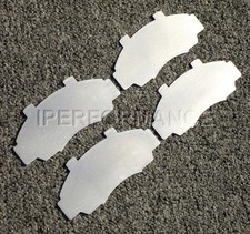Titanium Brake Pad Shim Heat Shield Set for Acura NSX; 1991-2005; Front