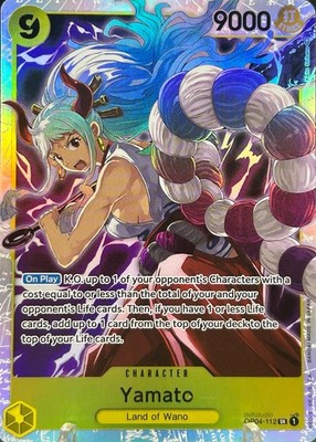   Yamato   OP04-112 SR Kingdoms of Intrigue Holo One Piece TCG NM