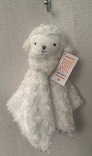 CARTERS NWT Just One You White Lamb Sheep Baby Security Blanket Lovey Gray Star