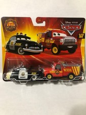 DISNEY PIXAR CARS SHERIFF & ADAM ROADRIGUEZ RACE AND RESCUE  2 PACK