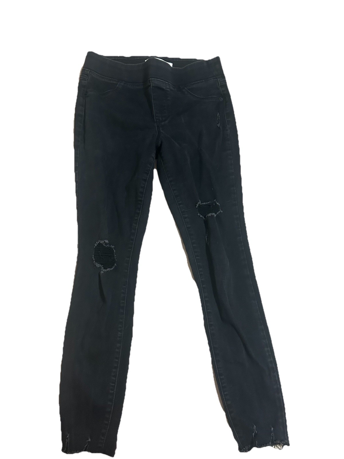 Old Navy Rockstar Black Distressed Stretch Jegging Jeans, Women's Size 6