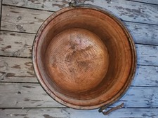 Paiolo antico in rame,vecchio caldaio o pentola,casseruola In rame 