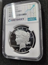 🌟 2023-S $1 Proof Peace Silver Dollar NGC PF70 UC First Day of Issue GREYSHEET