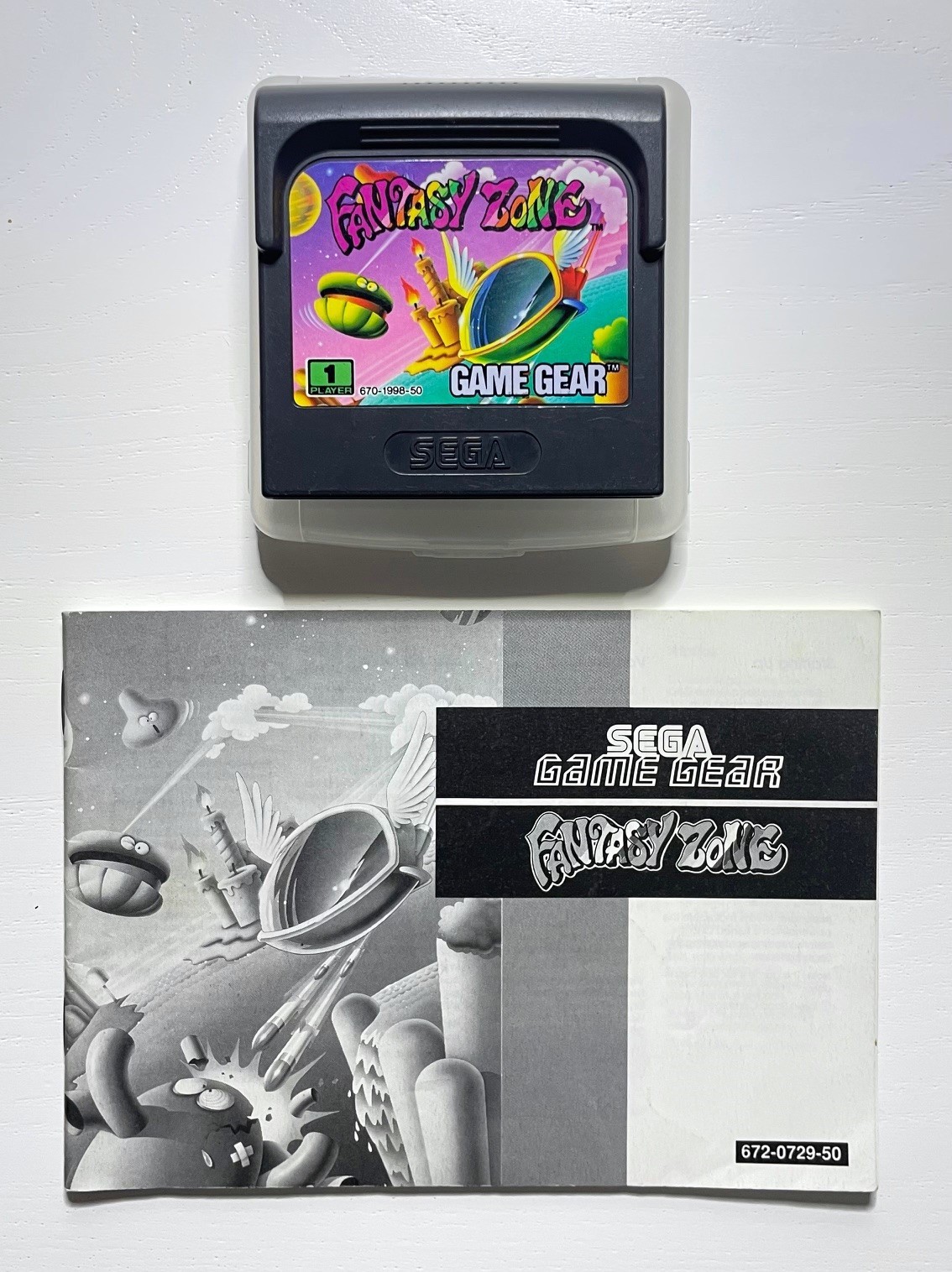 Fantasy Zone Sega Game Gear + Notice