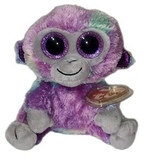 Ty Beanie Boos-  ZURI the Monkey (Foil Ears) 6" MWMTs Plush Stuffed Animal Toy