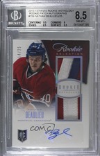 2013-14 Rookie Anthology Selection 14/25 Nathan Beaulieu BGS 8.5 Patch Auto 0h2x