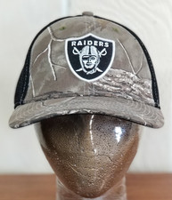 Raiders Las Vegas Real Tree Camo New Era 39Thirty Stretch Fit Hat Cap M/L 