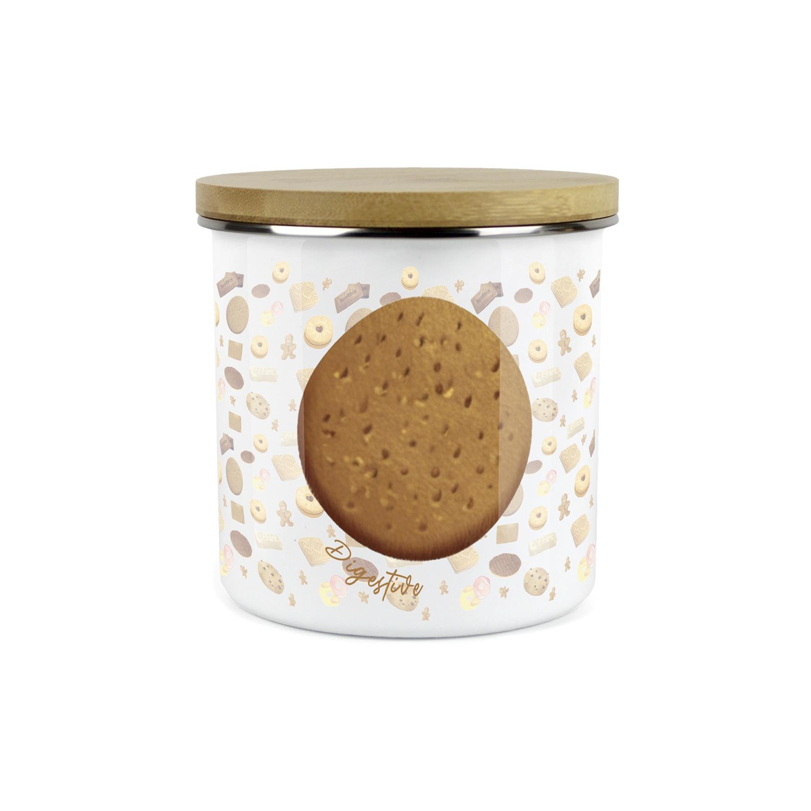 Digestive Biscuit Storage Canister - Novelty Cookie Jar Kitchen Storage Gifts