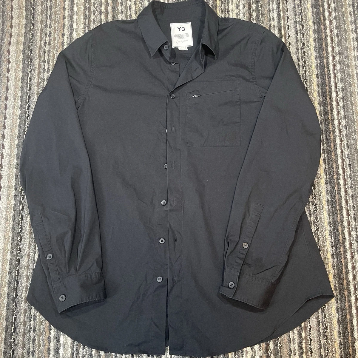 Y-3 Cotton Long Sleeve Casual Button-Down Shirts for Men for sale