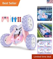 Double-Sided RC Stunt Car for Kids: 360 Rotating Action Rechargeable Fun
