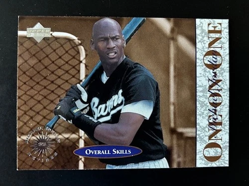 MICHAEL JORDAN 1995 UPPER DECK Baseball Card #5 ONE-ON-ONE - Chicago White Sox