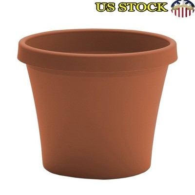 Durable Resin Planter W/ Drainage Holes Indoor Outdoor Plants Garden Use |  eBay