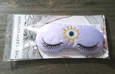 The Sleepy Cottage Lilac Third Eye Stone Weighted Eye Mask New