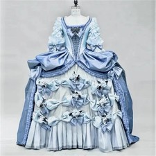18th Century Marie Antoinette Queen Rococo Dress French Baroque A La Francaise