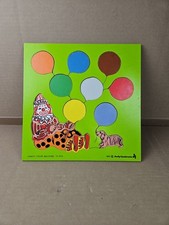 Vintage Judy Instructo 13 Piece Wooden Puzzle 1981 J064107 Color Balloons