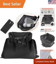 Elegant Nylon Golf Club Cleaning Pouch with Towel Clip - Waterproof Design