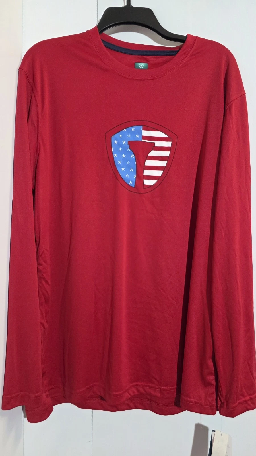 $65 PRO TOUR MENS LONG SLEEVE GOLF/BEACH SUN SHIRT NWT RED UPF 50 SOFT Medium